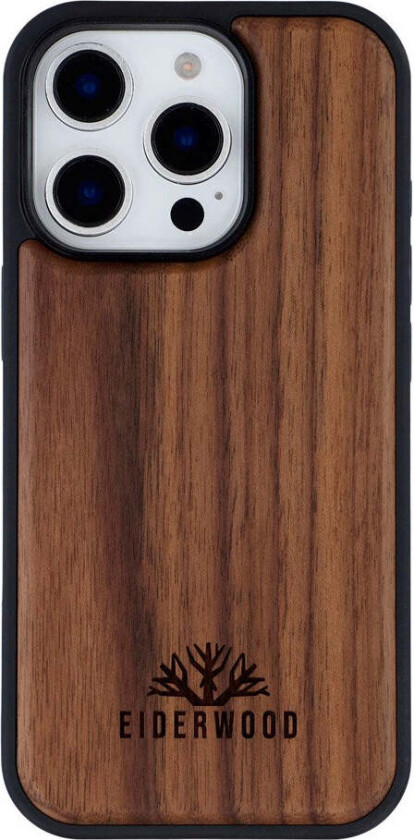 iPhone 16 Pro Magnetisk Tredeksel - MagSafe Kompatibel - Valnøtttre