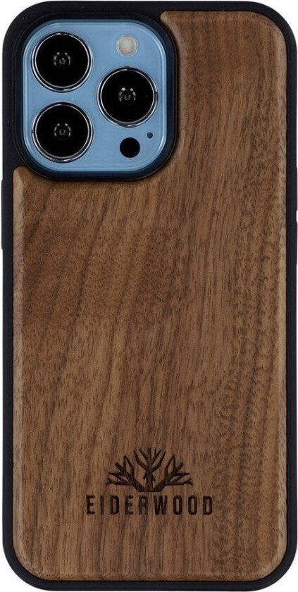 iPhone 14 Pro Magnetisk Tredeksel - MagSafe Kompatibel - Valnøtttre