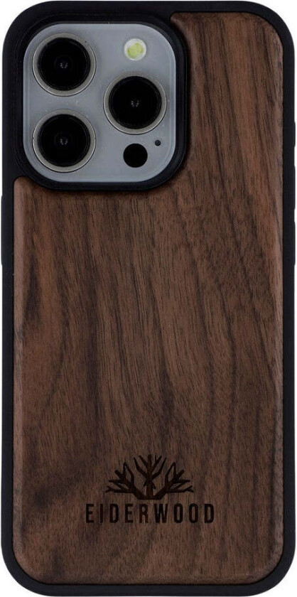 iPhone 15 Pro Magnetisk Tredeksel - MagSafe Kompatibel - Valnøtttre