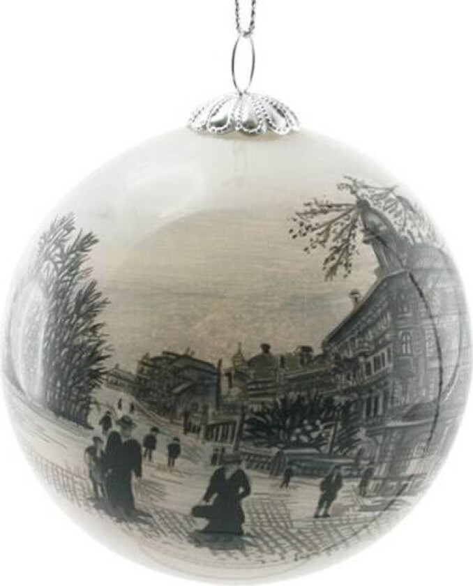 Julekule Håndmalt Bergen Ole Bulls Plass