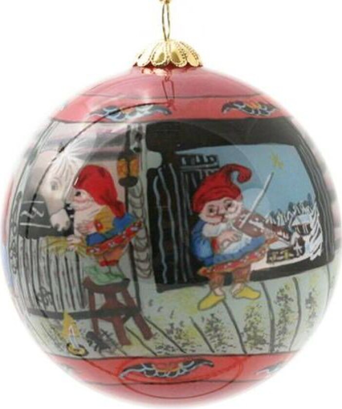 Julekule Håndmalt Nisser På Låven