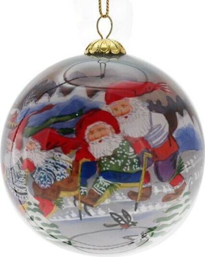 Julekule Håndmalt Nisser På Spark