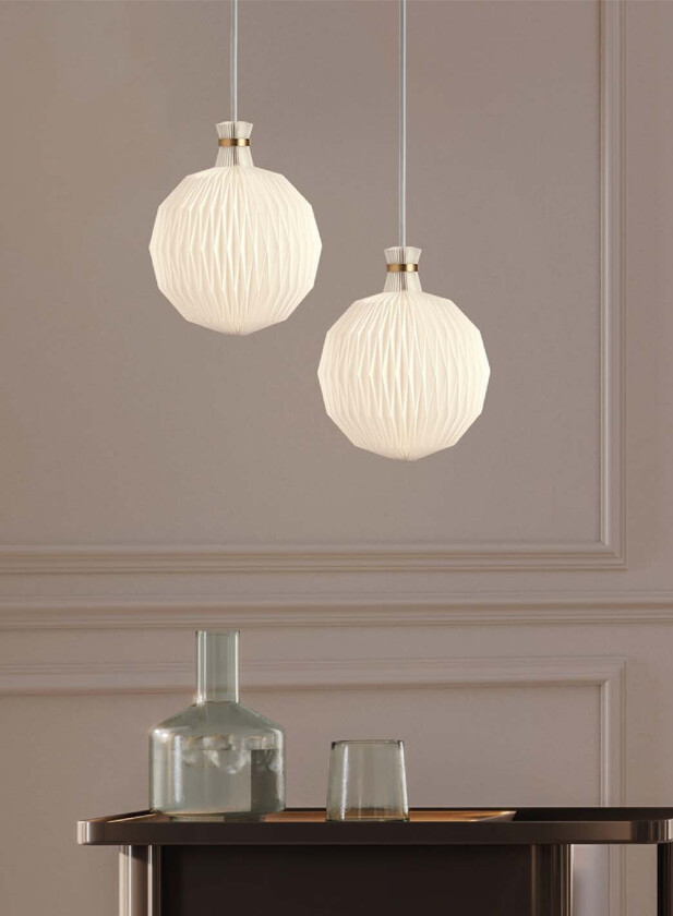 Legacy 101 mini taklampe - messing/hvit