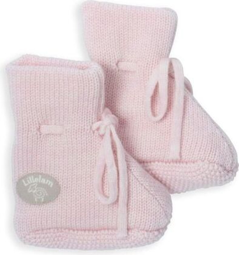 Bilde av Lillelam - Tøfler Ull Classic Himmelrosa