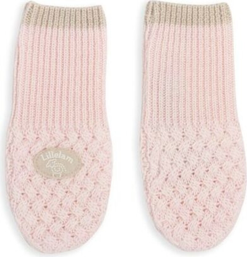 Bilde av Lillelam - Ullvotter Classic Himmelrosa