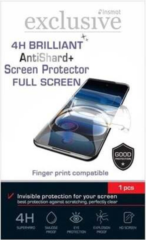 AntiShard+ - screen protector for mobile phone - full screen 4H Brilliant