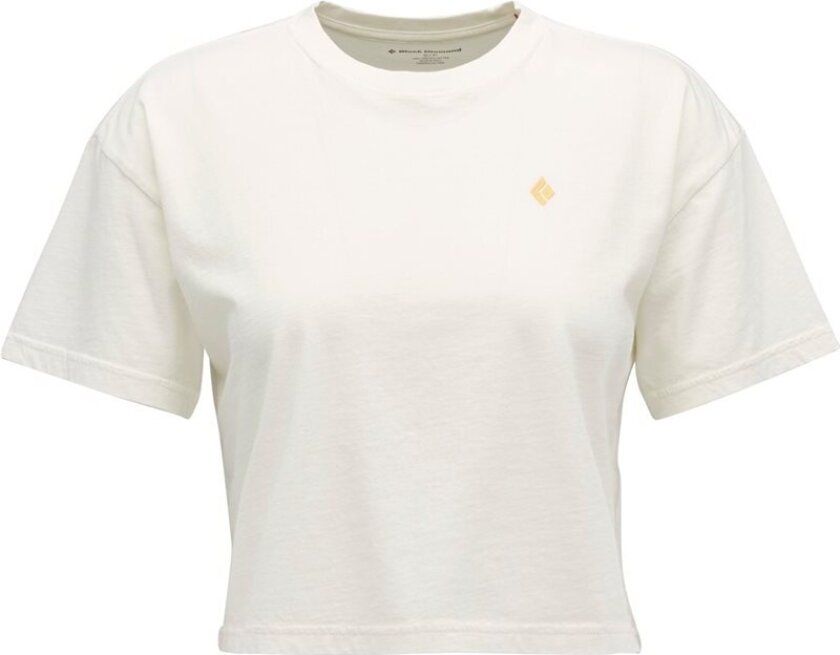 W Diamond Crop Ss Tee Off White