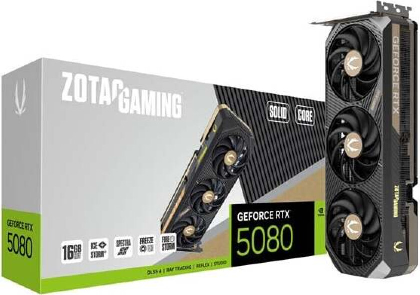 GeForce RTX 5080 Solid Core - 16GB GDDR7 SDRAM - Grafikkort