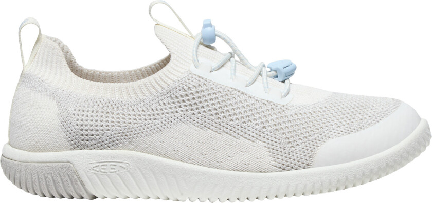 Kid's KNX Knit Lace Sneaker Star White/Skyway