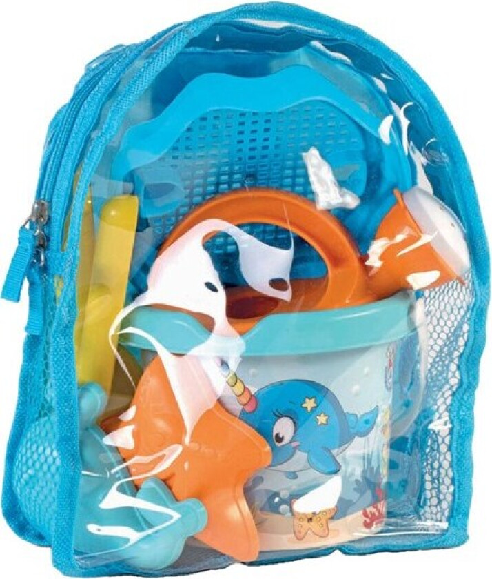 Backpack with Beach Set Whale 7pcs.
