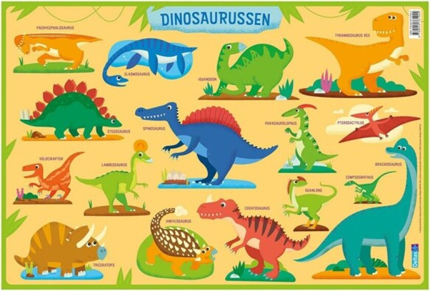 Educational coasters Preschool - Dinosaurs