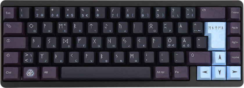 Muse65 Hall Effect 65% RGB LED Type - Asgard - Gamingtastatur - Uten numpad - Nordisk - Svart