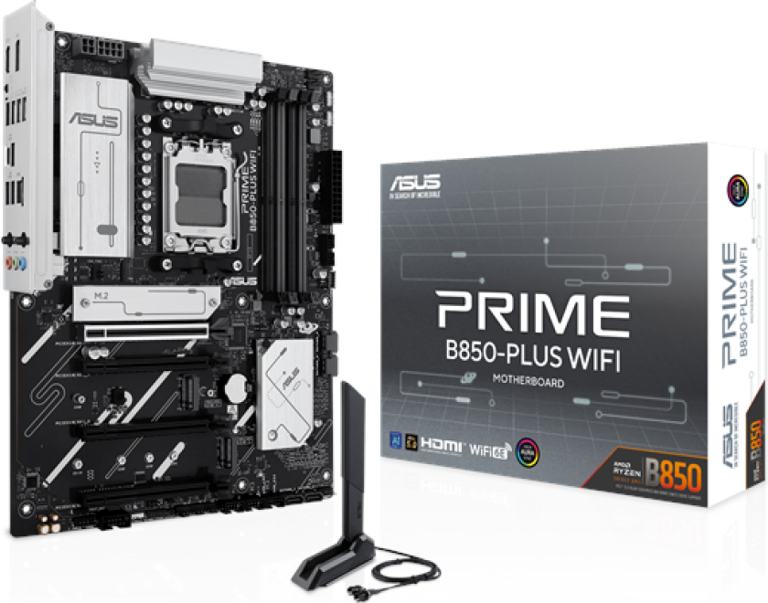 PRIME B850-PLUS WIFI Hovedkort - AMD B850 - AMD AM5 socket - DDR5 RAM - ATX
