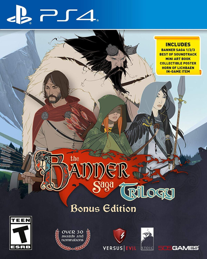 The Banner Saga Trilogy (Bonus Edition) - Sony PlayStation 4 - RPG