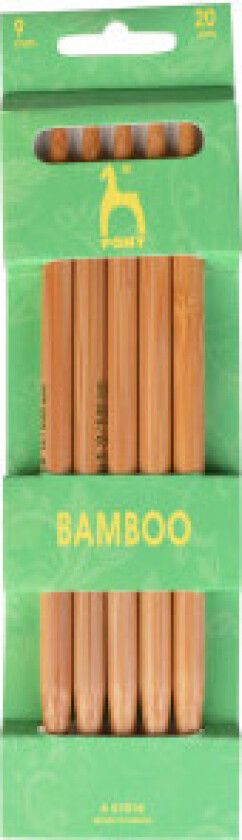 Strømpepinner Bambus 20cm 9,00mm / 7.9in US 13