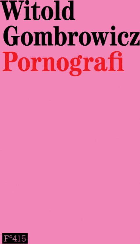 Pornografi av Witold Gombrowicz