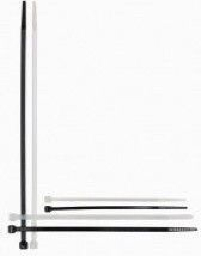 BUNTEBÅND 4,8 X 250 MM, SVART