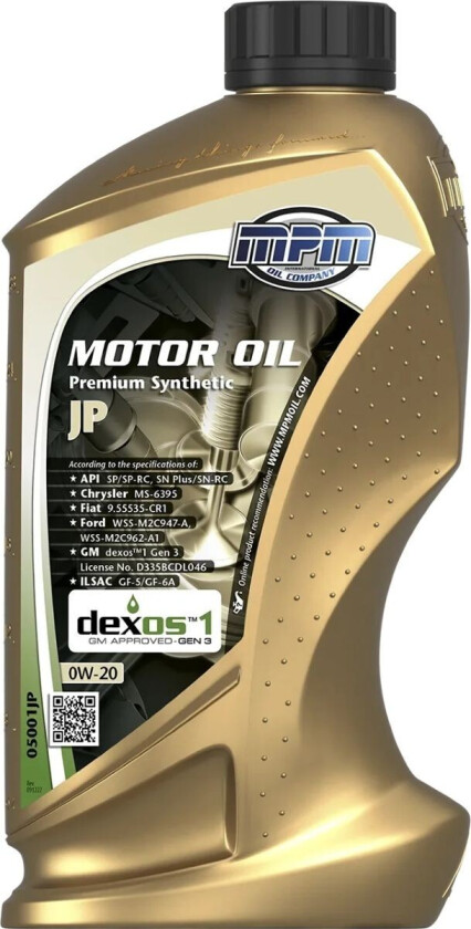 0W/20 PREMIUM SYNTHETIC 1L