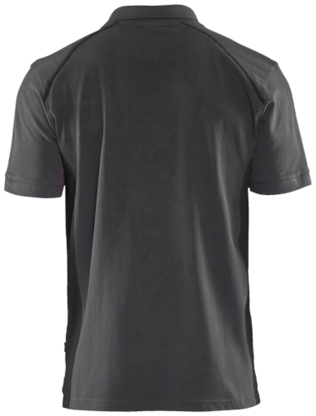 Poloskjorte Middels grå/svart S