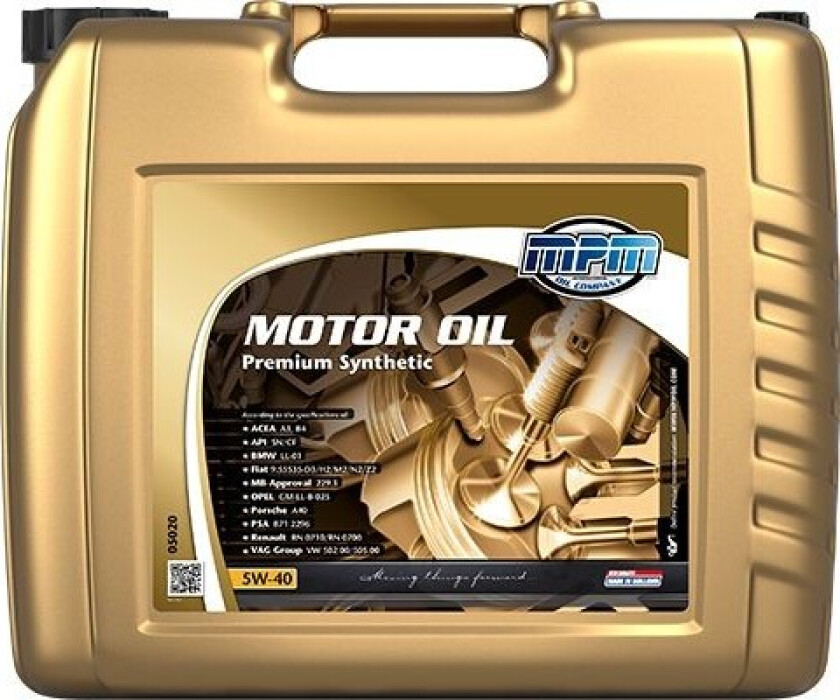 MOTOR OIL 5W-40 PREM.SYNTH.20