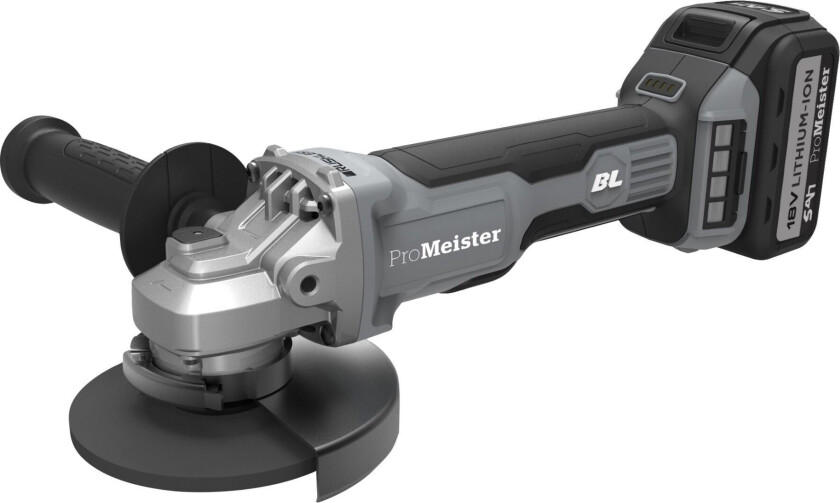 Bilde av PROMEISTER VINKELSLIPER 18V, 4,0 AH 125MM