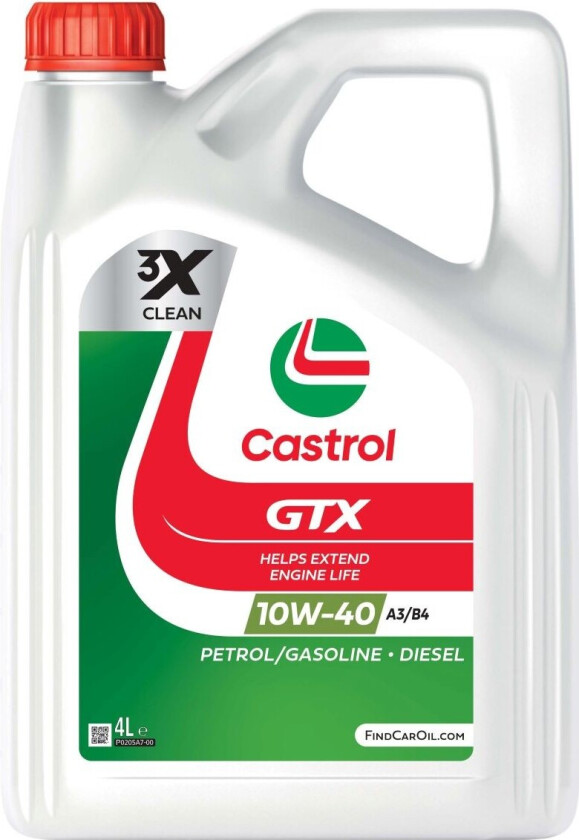 CASTROL GTX ULTRACLEAN 10W-40 4L MOTOROLJE