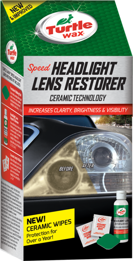 Bilde av TURTLE WAX SPEED HEADLIGHT LENS RESTORER KIT LYKTEGLASSFORNYER