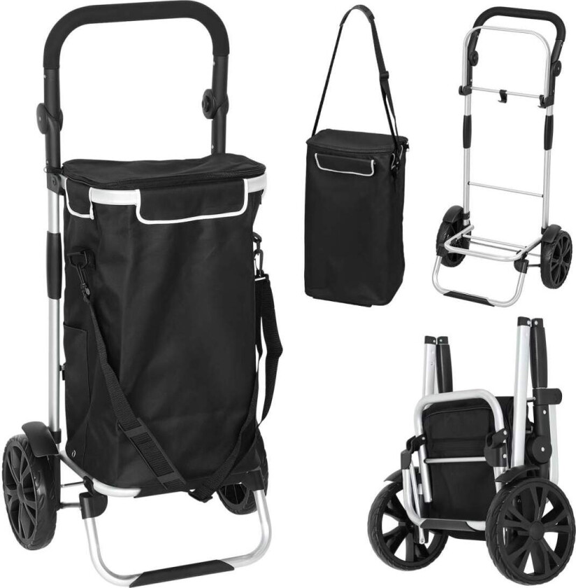 Bilde av Sammenleggbar 3-i-1 handlevogn, 40 l, kjølerom
