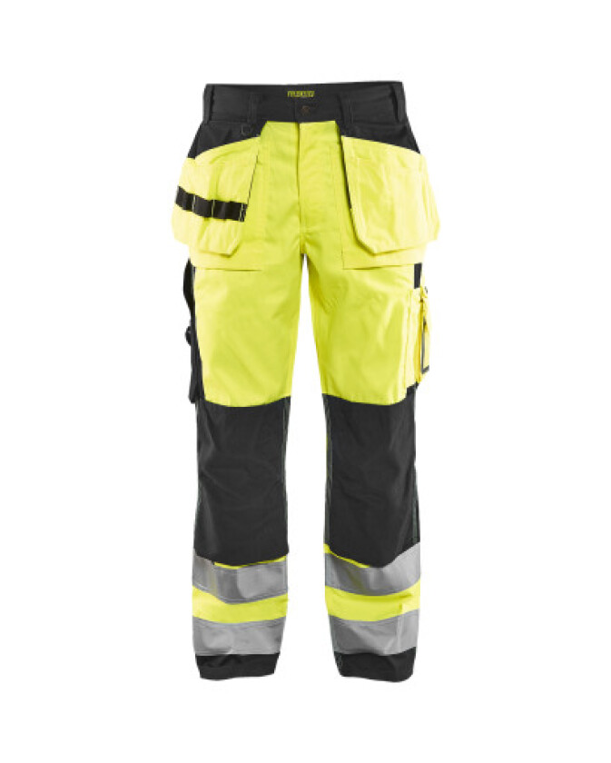 High vis bukser high vis gul/svart