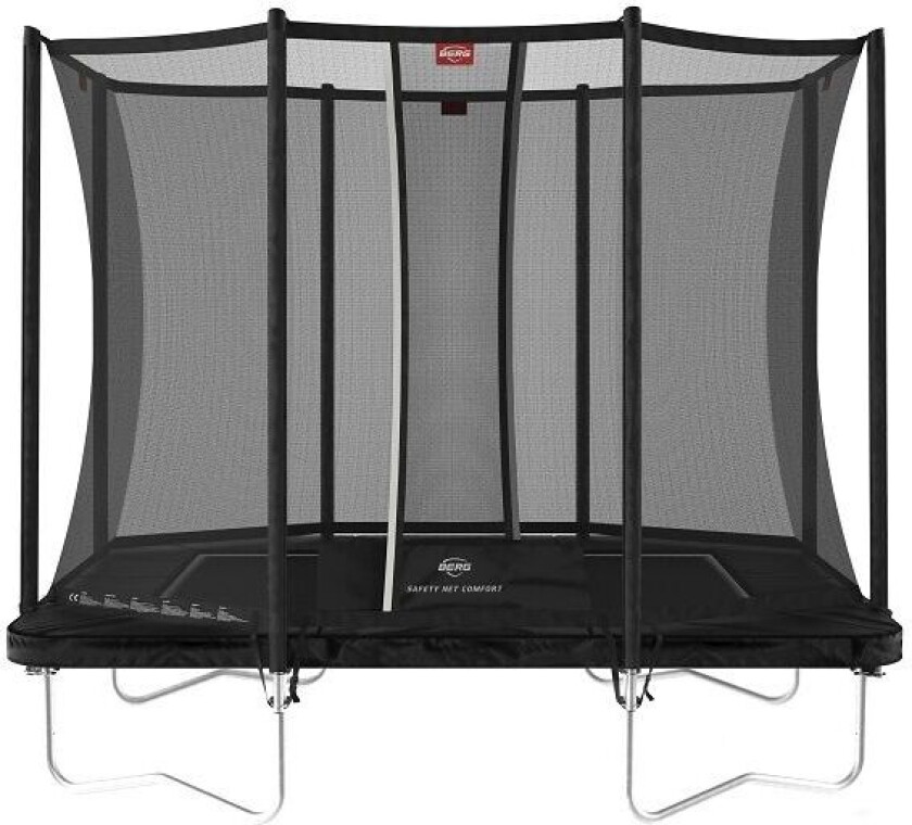 BERG Toys Berg Trampoline Ultim Favorit 280 Sort Med Sikkerhetsnett Comfort 280x190 cm Sort