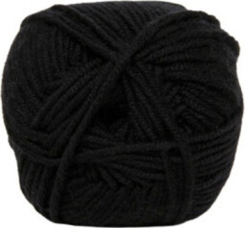 Extrafine Merino 120 Garn 500 Sort
