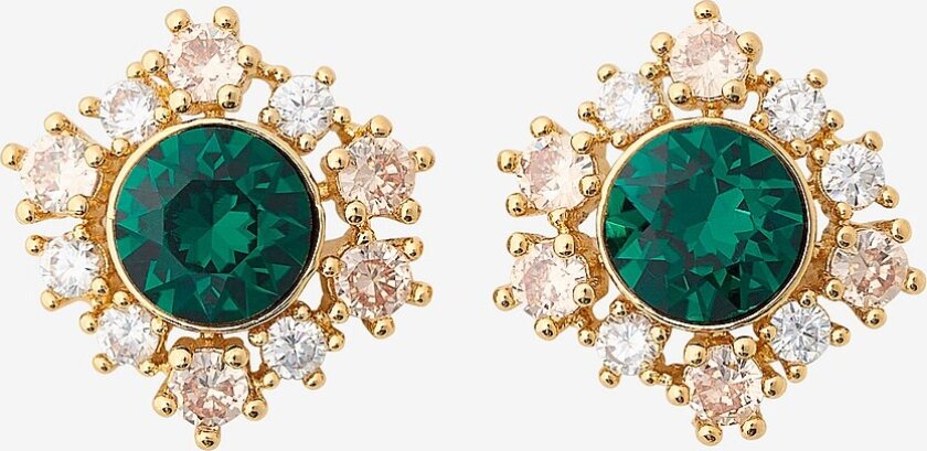 Øredobber New Emily Earrings - Emerald - Grønn