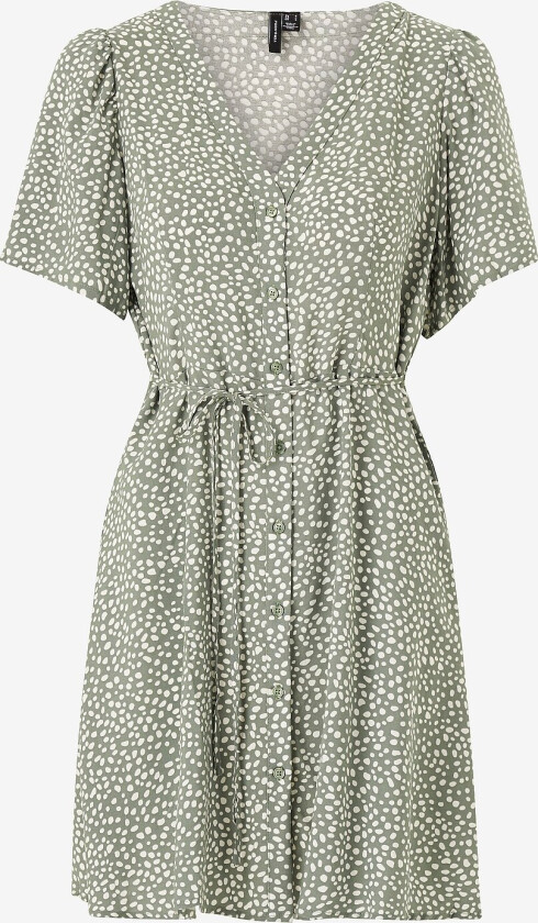 Kjole vmAlba SS Short Dress Wvn - Grønn