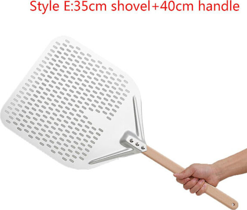 12/14 tommer lang pizzaspade i aluminium med langt håndtak, tilbehør til bakverk