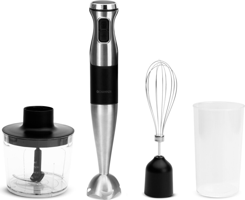 STM600 MultiKit Stavblender med Tilbehør - 1000W - Rustfritt/Sort