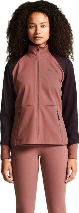 Women's Core Nordic Training Jacket Rose Brown/dk Plum