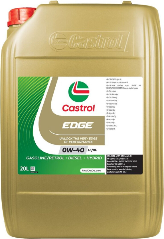 EDGE 0W-40 A3/B4 20L
