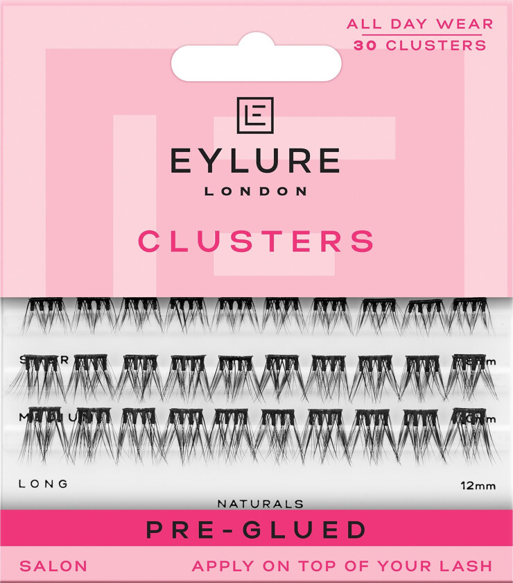 Pre-glued Natural Clusters