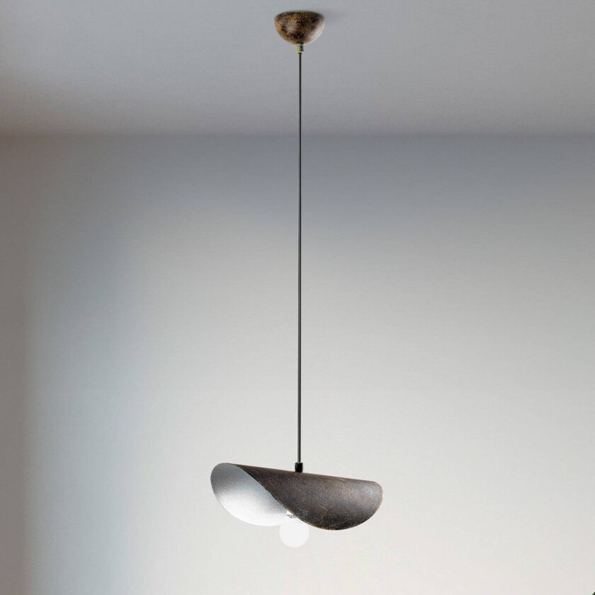 Hengelampe Eger, 1 lyskilde, antikkbrun, metall, E27