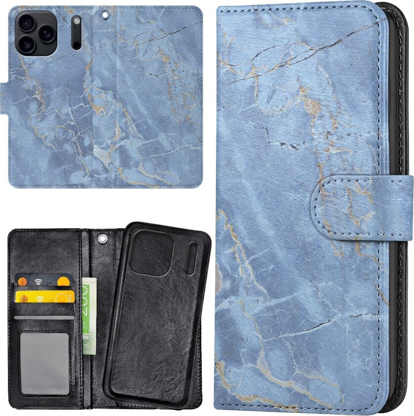 iPhone 17 Pro Max - Lommebok Deksel Marmor