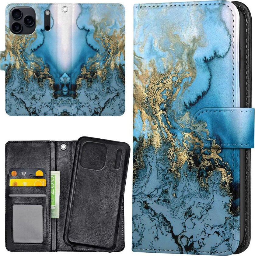 iPhone 17 Pro Max - Lommebok Deksel Kunstmønster