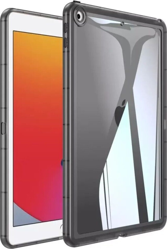 iPad (2018) / iPad (2017) Hybrid Bakdeksel - Grå / Gjennomsiktig