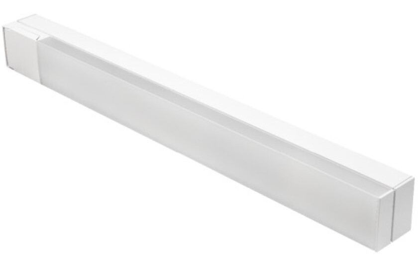 Speilarmatur Prelude Square LED 15W 3000K, med uttak, hvit