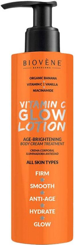 Biovène Vitamin C Glow Lotion Age-Brightening Organic Banana Body