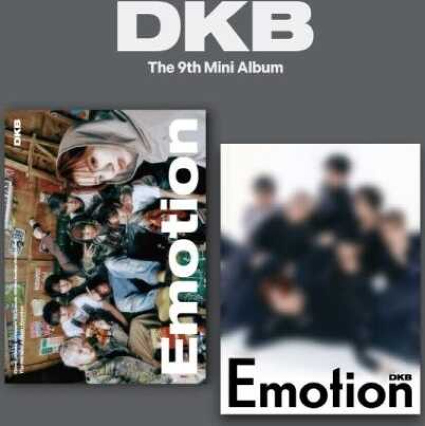 DKB Emotion Random Cover incl. 84pg Photobook, Poster, Folded Poster, Photocard, Polaroid Photo, Clear Photocard Frame + Sticker CD