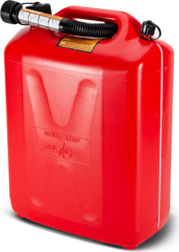20L NEVERSTOP BENSINKANNE RØD