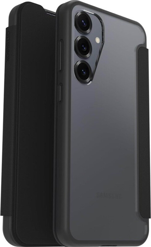 OtterBox Galaxy S25+ React Folio (gjennomsiktig/sort)