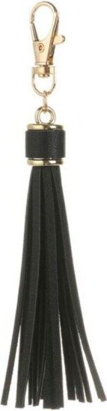 Key Ring semsket skinn dusk svart