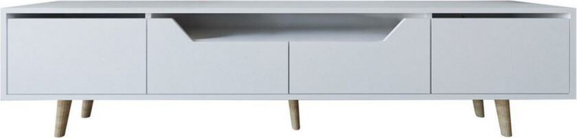 Kollumber TV-benk 180x30 cm - Hvit