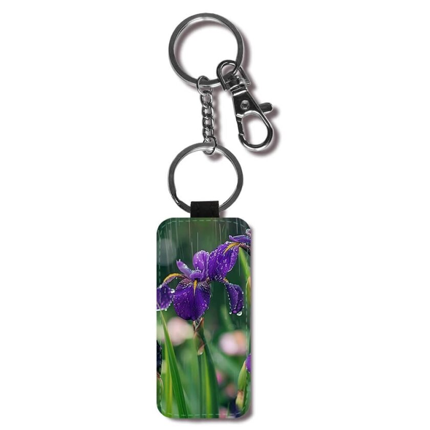 Blomst Iris Nøkkelring